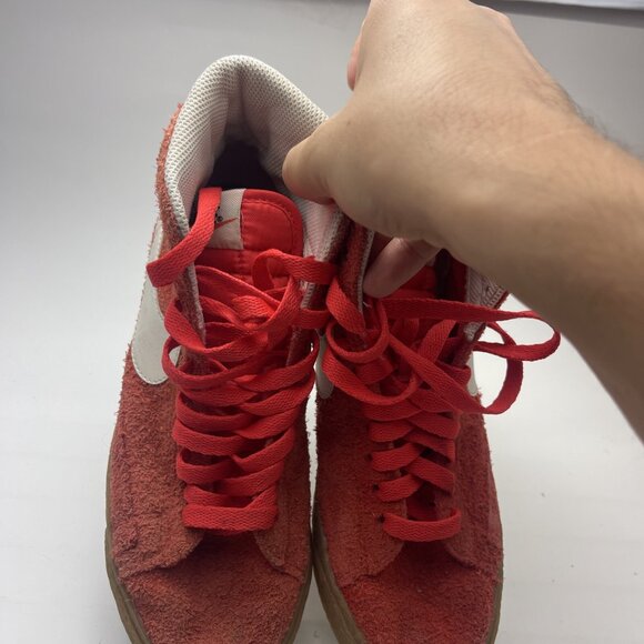 Nike Blazer Mid, Orange Suede Shoes Sneakers, Women’s 5.5 (518171-801) - Picture 6 of 14